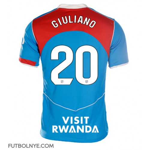 Camiseta Atletico Madrid Giuliano Simeone #20 Tercera Equipación para mujer 2025-26 manga corta